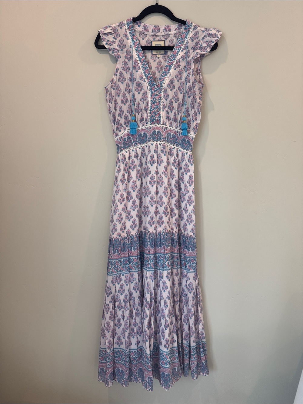 Bell by Alicia Bell Pink & Blue Maxi Dress